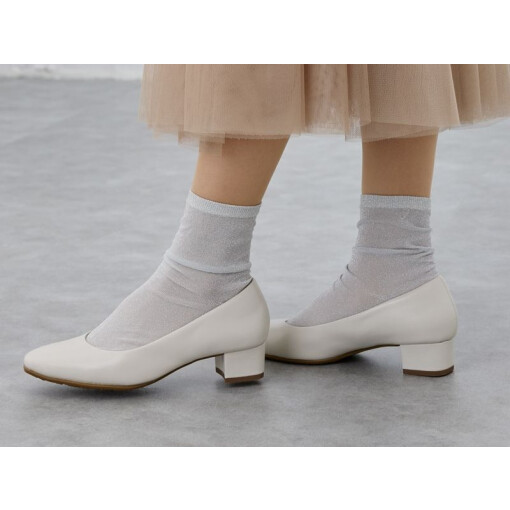 【新色入荷】チャンキーヒールパンプス