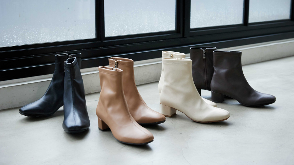 雨の日も履けるスタイリッシュブーツ